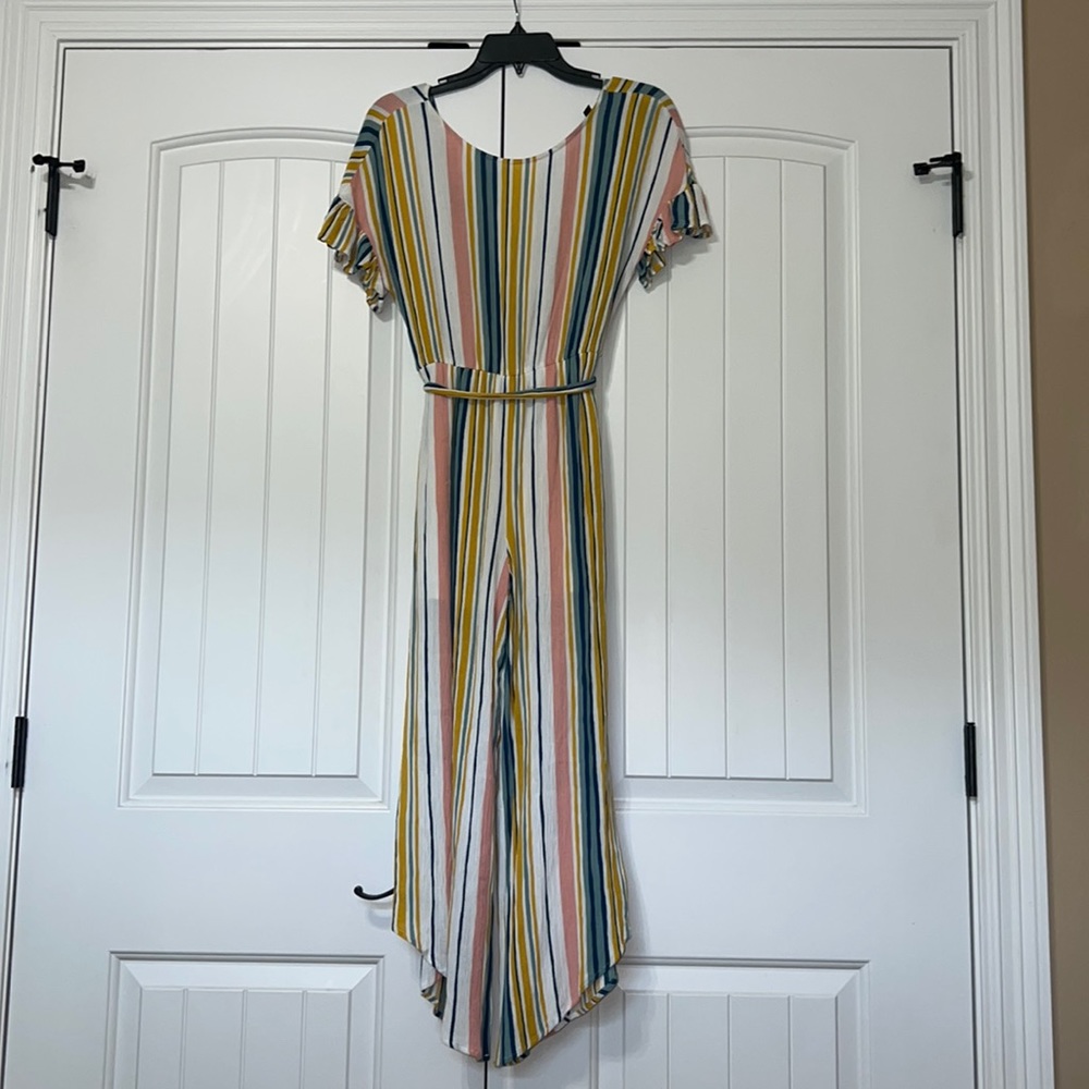 Multi-color wide leg jumpsuit